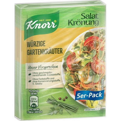 Knorr Salatkrönung Würzige Gartenkrauter 5 x 8 g