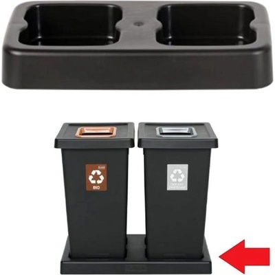 Fit Bin 2 x 75 l černá