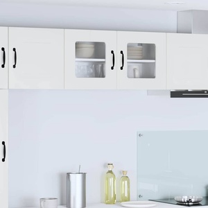vidaXL Панел за миялна машина Kalmar Лъскаво бяло 80 x 31 x 40 см (884598)