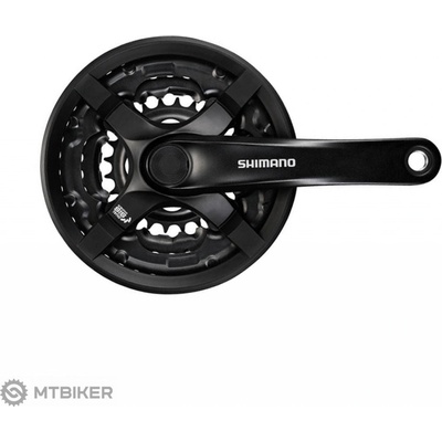 Shimano Tourney FC-TY501 kľuky, 170 mm, 3x8, 48/38/28T, štvorhran