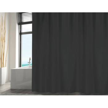 MSV ЗАВЕСА ЗА БАНЯ polyester 180х200 ЧЕРЕН (149222)