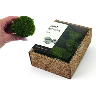 KreaBox - Kopčekový mach - Ball moss ( tmavo zelený )