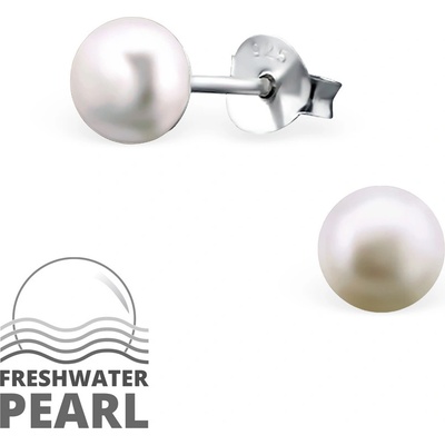 Olivie stříbrné s perlou 1302