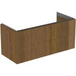 Ideal Standard Atelier Conca стенен долен шкаф, 2 чекмеджета, цвят тъмен орех, 120 см (T4576Y5)