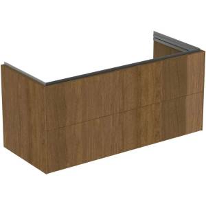 Ideal Standard Atelier Conca стенен долен шкаф, 2 чекмеджета, цвят тъмен орех, 120 см (T4576Y5)