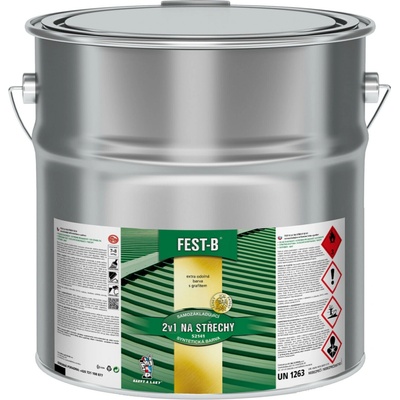 Barvy A Laky Hostivař FEST-B S2141, antikorozní nátěr na železo 0101 světle šedá, 12kg