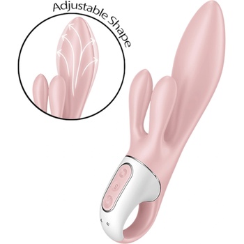 Satisfyer Помпа вибратор в розово - Satisfyer Air Pump Bunny 3