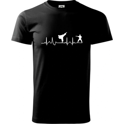EKG Karate tričko športové čierna