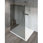 SAPHO Vario - Душ кабина Walk-In за вграждане, 110x200 см, покрито стъкло, матово златно/димно стъкло GX1311-02 (GX1311-02)