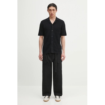 Samsøe Samsøe Памучна риза Samsoe Samsoe SARLO мъжка в зелено със стандартна кройка M25100008 (M25100008)