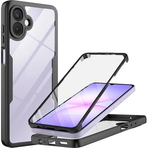 Techsuit Калъф за Samsung Galaxy A07 4G - Techsuit - ColorVerse 360 Series + Screen Protector - Черен