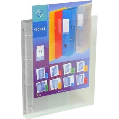 Viquel Propyglass krúžkový zakladač 4 krúžky 2,5 cm A4 priehľadný
