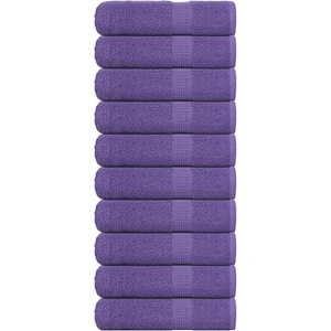 vidaXL Кърпи за баня FROGN 10 бр. Лилави 100x150 см 360 г/м2 (136886)