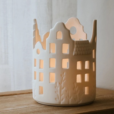 Majas Cottage Porcelánový svícen Jardin L – Sleviste.cz