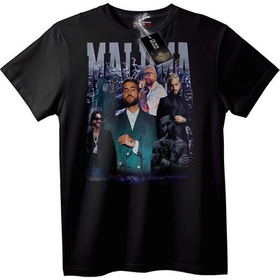 NOONEBRAND Тениска Maluma Музика - M, White