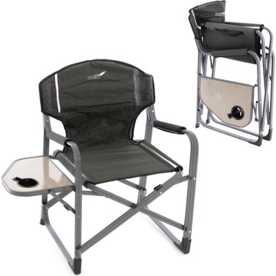 Garthen 63946 Kempinková rozkládací židle se stolkem a držákem nápojů