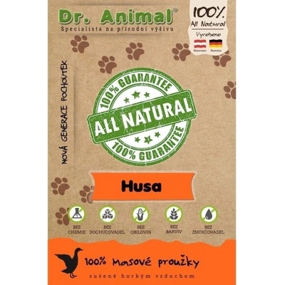 Dr. Animal pre psov Prúžky z husacieho mäsa 80 g