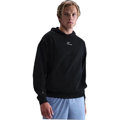 Nike-PRO M NP DF NPT MIDLAYER HOODIE BLACK/WHITE Černá