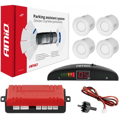AMiO Asistenty parkování LED 4 senzory bílé