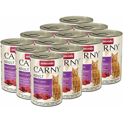 Animonda Carny Adult hovädzie a jahňa 12 x 400 g