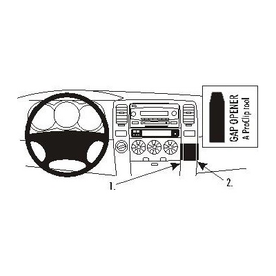 Brodit ProClip montážna konzola na palubnú dosku pre Toyota 4Runner 03-09, 853221