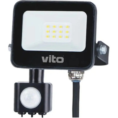 VITO Led ПРОЖЕКТОР 10w 6000k ip65 СЪС СЕНЗОР vito sava (6970233833765)