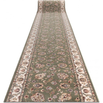 Najkoberce NAIN 7338 51088 Kvety zelený / béžový metráž 80 cm