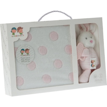 Gamberritos Одеало 80х110см. + играчка Чесалка, розово (106174)