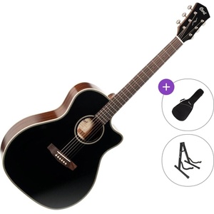 Cort ESSENCE-GA4 Standard SET Black Електро-акустична китара Джъмбо