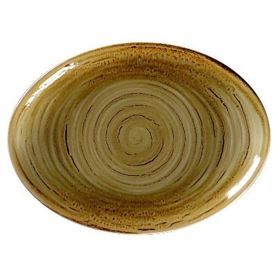 RAK Porcelain Spot talíř oválný 26 cm hnědý granát SGRNNOP26-12