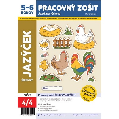 MŠ PREDPREDAJ Šikovný jazýček pracovný zošit 5-6 (2024, 26. edícia)