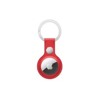 Image 1 of AirTag Leather Key Ring - (PRODUCT)RED