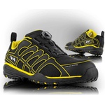 VM Footwear Vm footwear philadelphia 4355-s1p / Предпазни обувки за работа на открито s1p, система boa - черно/жълто 43 (4355-s1p-43)