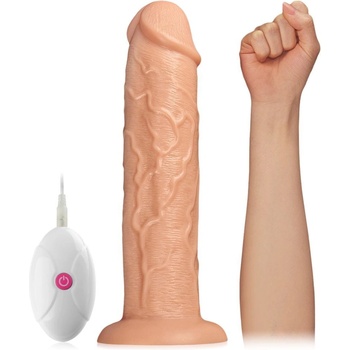 XSARA Obrovský penis 6cm průměr vibrační dildo 10 funkcí