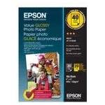 Epson Фотохартия Epson Value Glossy, 10x15 cm, 20 листа x2 (C13S400044)