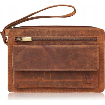 Paolo Peruzzi Príručná taška-etue koňak T-23-HBR