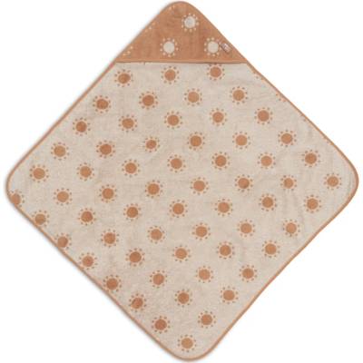 Jollein Osuška s kapucí froté 75x75 cm Jacquard Sun