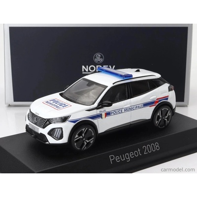 Norev Peugeot 2008 Police Municipale 2024 Biela 1:43