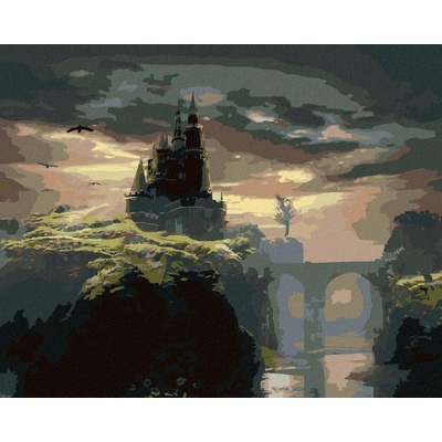 Zuty Malování Podle Čísel Hrad Na Kopci 80 x 100 cm Plátno Rám
