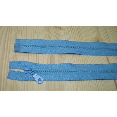 Zips kostenný tyrkysová tlmená 5mm deliteľný 60cm