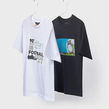 MAYORAL Комплект 2 тениски къс ръкав в бял и черен цвят за момче Mayoral