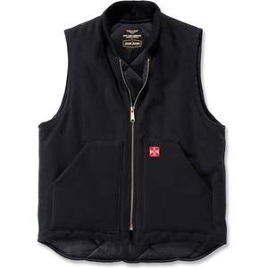 West coast choppers Елек West coast choppers Heavy Duty Canvas vest - Black (Black)