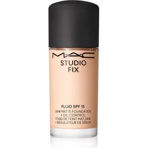 MAC Cosmetics Mini Studio Fix Fluid SPF 15 24HR Matte Foundation + Oil Control матиращ фон дьо тен SPF 15 цвят NW10 15ml