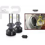  Комплект Умалени Мини Лед Led Диодни Крушки H7 Х7 12V 24V 72W 10000lm За Фарове Can Bus без Грешки