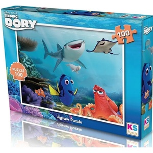 KS Games Детски Пъзел от 100 части - Дисни: Търсенето на Дори - Disney PIXAR Finding Dory (48x34)