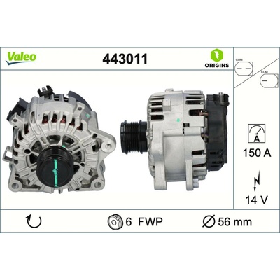 Alternátor VALEO 443011