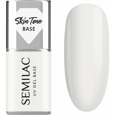 Semilac UV Gel Base Skin Tone Base podkladový lak pro gelové nehty odstín Coconut Cream 7 ml