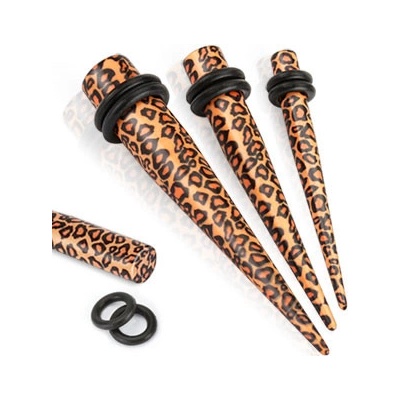 Marre roztahovák z akrylátu leopard HWTAA09