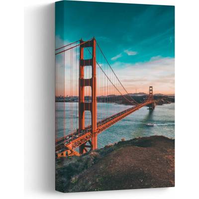 Obraz- Golden Gate, San Francisco, jednodílný 20x30 cm – Hledejceny.cz