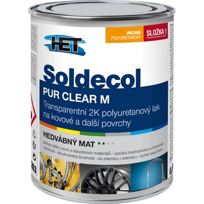 Soldecol PUR CLEAR M + tužidlo 0,65 + 200 ml